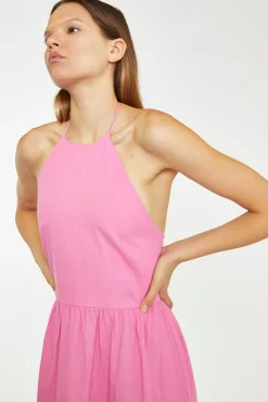 Glamorous Graduation|Best Dressed Guest|Azelea Halter-Neck Tiered Midi Dress -