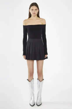 Glamorous Day Dresses|Party Dresses|Black Bardot Bodysuit -