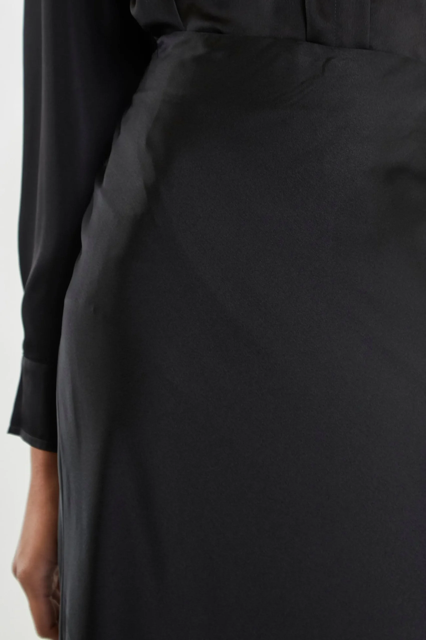 Glamorous Best Dressed Guest|Going Out Skirts|Black Bias-Cut Maxi-skirt -