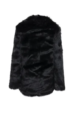Glamorous Coats|Black Faux-Fur Coat -