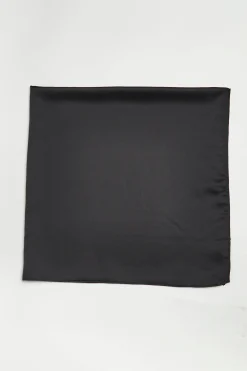 Glamorous Go To Partywear|Jet Setter|Black Satin Headscarf -