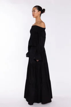 Glamorous Co-ords|Crops, Corsets & Bodysuits|Black Smocked Top -