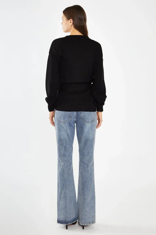 Glamorous Workwear|Cardigans|Black Wrap Cardigan -