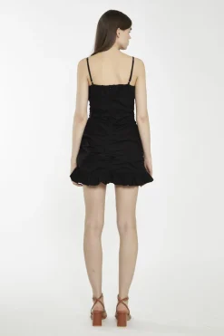 Glamorous Day Dresses|Mini Dresses|Black-Spaghetti-Strap Mini-Dress -