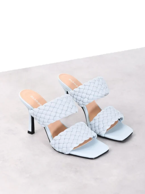 Glamorous Heels|Sandals|Blue High-Heels Sandals -
