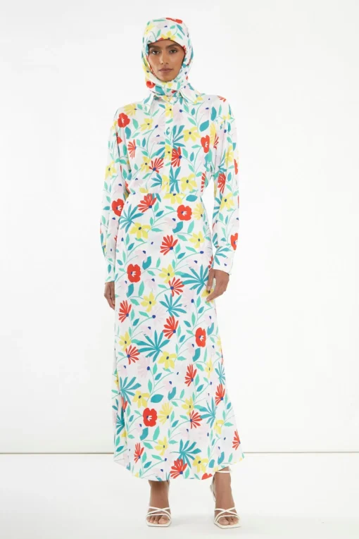 Glamorous Co-ords|Bright Multi Flower Long Sleeve Shirt -