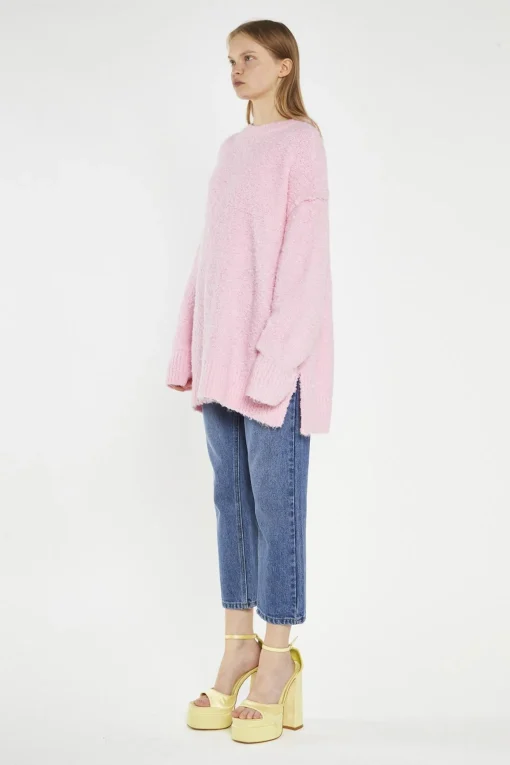 Glamorous Jumpers|Candy-Pink Oversized-Jumper -