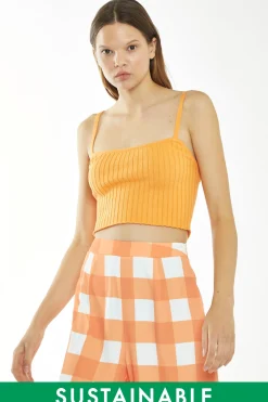 Glamorous Glamorous Care: Our Sustainable Collection|Crops, Corsets & Bodysuits|CA0402-PASTEL ORANGE -