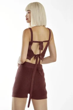 Glamorous Knitted Shorts|Cinnamon Knit Shorts -