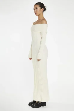 Glamorous Day Dresses|Maxi Dresses|Cream Bardot Maxi-Dress -