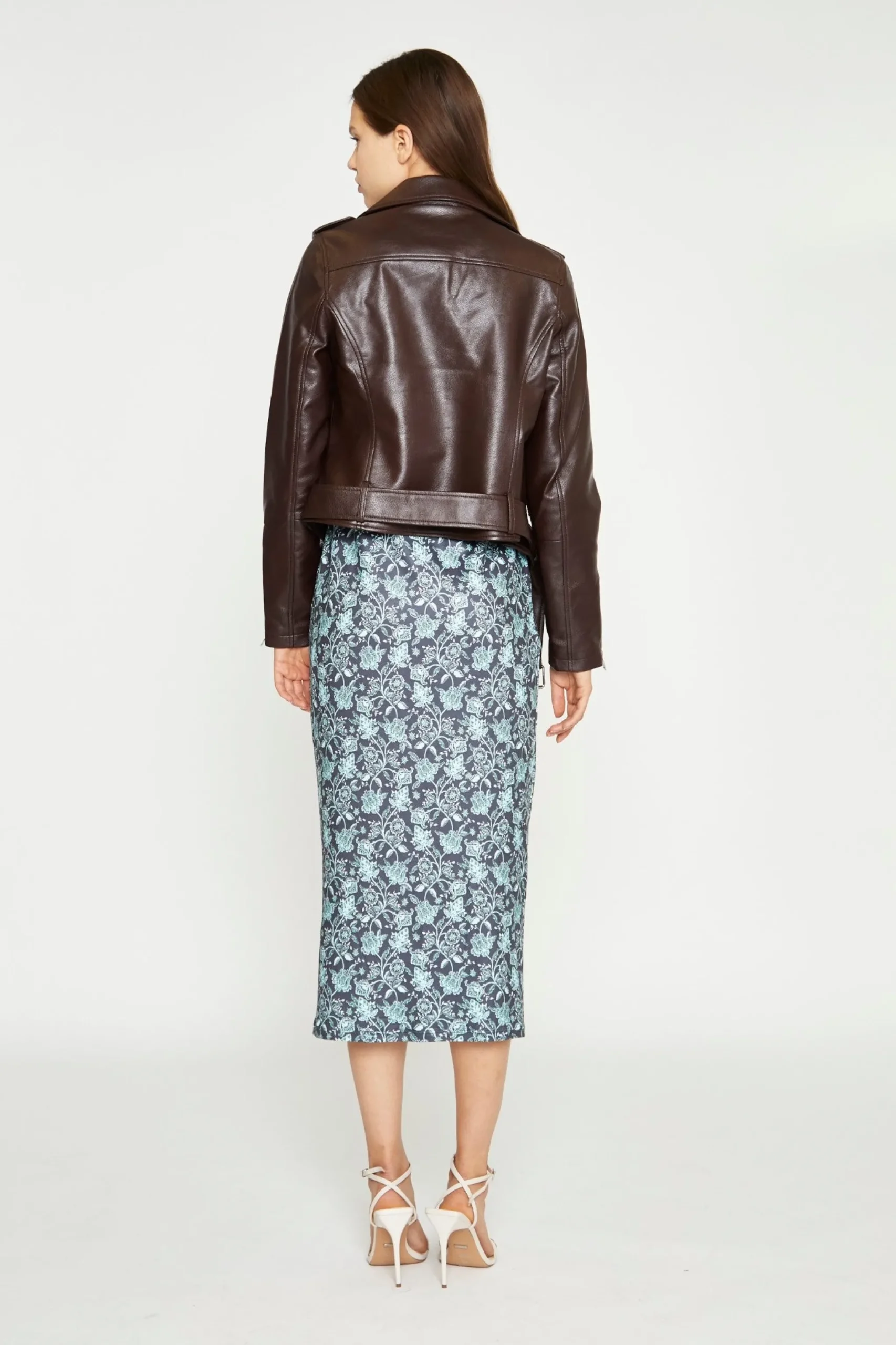 Glamorous Best Dressed Guest|Workwear|Dark Oxblood PU Biker Jacket -