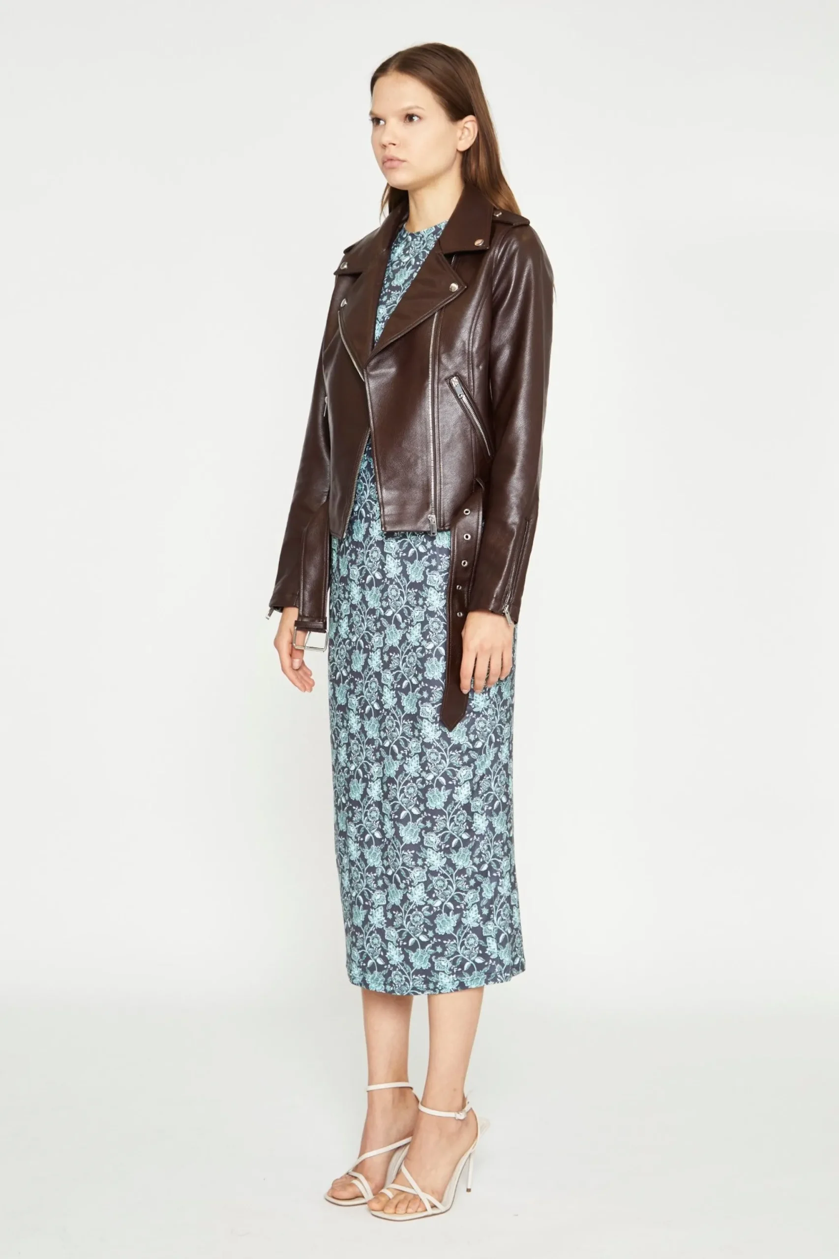 Glamorous Best Dressed Guest|Workwear|Dark Oxblood PU Biker Jacket -