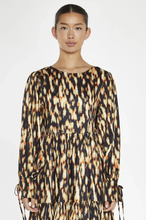Glamorous Day Dresses|Maxi Dresses|Digital Tie-Dye Oversized Tie-Front Maxi-Dress -