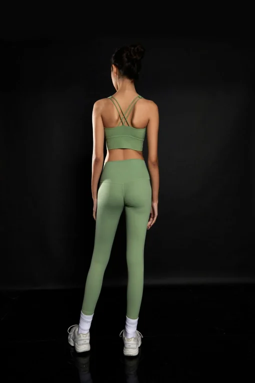Glamorous Activewear|Leggings|Fern Green High Waisted Gym Leggings -