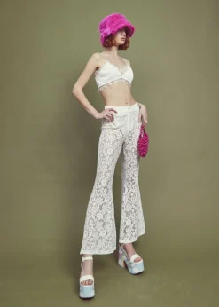 Glamorous Tops|Co-ords|Flora Co-ord Lace Trim Bralet -Ivory -