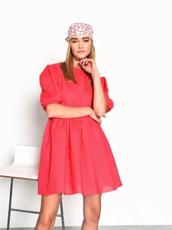Glamorous Day Dresses|Azelea Puff Sleeve Skater Dress -