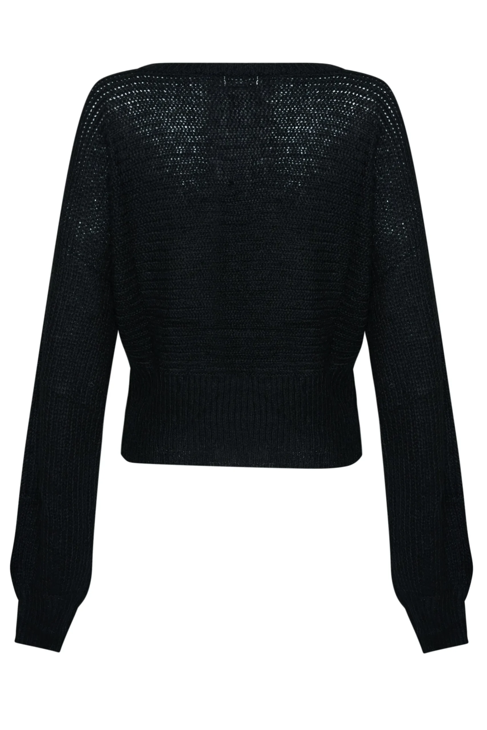 Glamorous Jumpers|Black Knit V- Neck Jumper -
