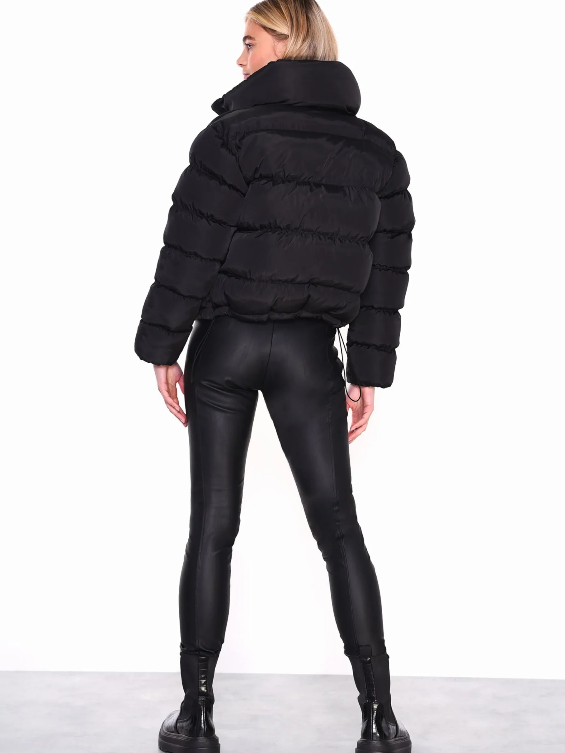 Glamorous Puffer Jackets|Jackets|Black Padded Puffer Long Sleeve Jacket -