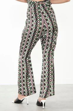 Glamorous Glamorous Care: Our Sustainable Collection|Flares|Care Geometric Print Flared Trousers -