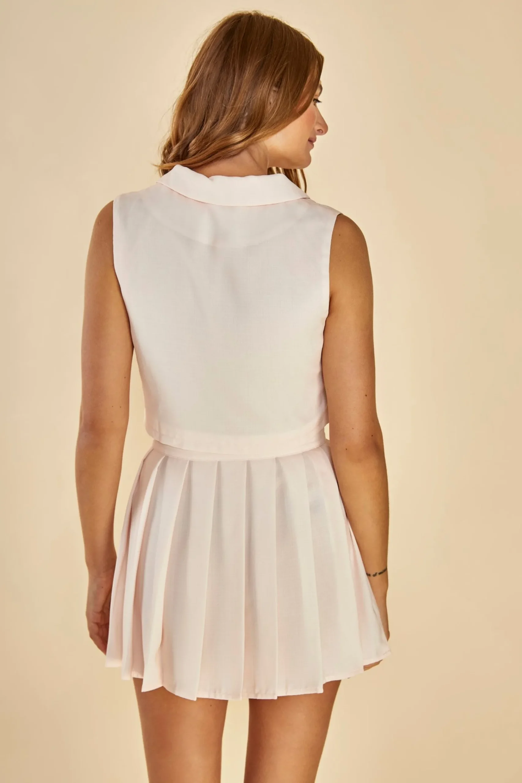 Glamorous Glamorous Care: Our Sustainable Collection|Co-ords|Care Pleated Mini Skirt -