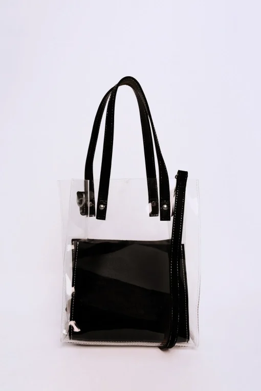 Glamorous Cross-body Bags|Shoulder Bags|Clear Black Shoulder Crossbody Bag -