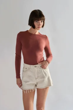 Glamorous Chic Escapes|Denim Shorts|Ecru High waisted Denim Shorts -