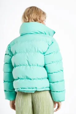Glamorous Puffer Jackets|Jackets|Jade Green Padded Puffer Jacket -