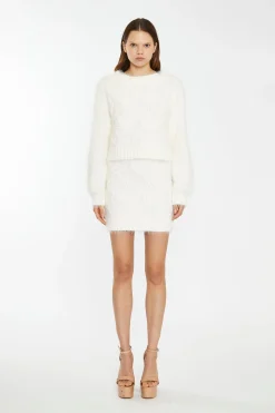 Glamorous Workwear|Co-ords|Off White Knit Long Sleeve Jumper -