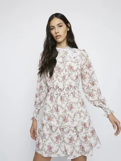 Glamorous Day Dresses|Romantic Floral Chiffon Dress -
