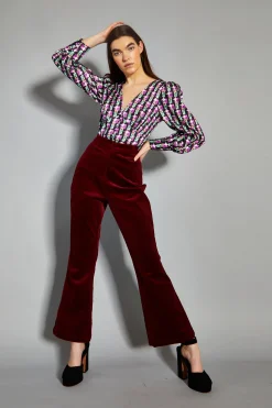 Glamorous Blouses & Shirts|Tulip Multi Geo Print V-Neck Button Front Blouse -