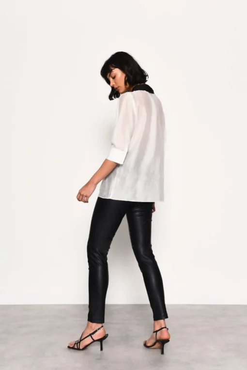 Glamorous Blouses & Shirts|White Sheer Blouse With Tie Detail -