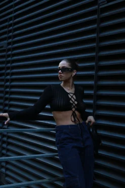 Glamorous Glamorous Care: Our Sustainable Collection|Wide Leg Jeans|Indigo Wash Cargo Wide-leg Jeans -