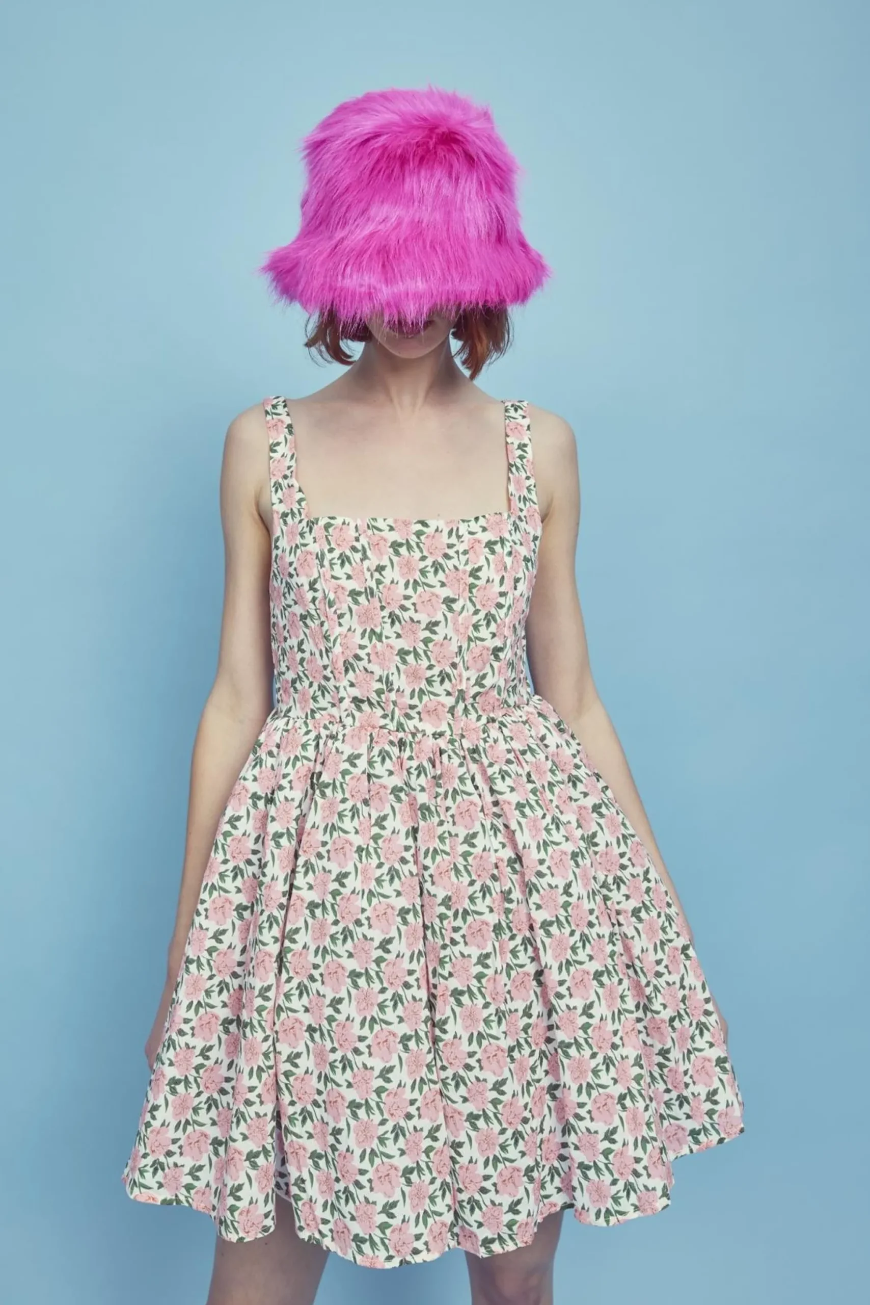 Glamorous Dresses|Mini Dresses|Jamie Corset Mini Dress -Pink/Green -