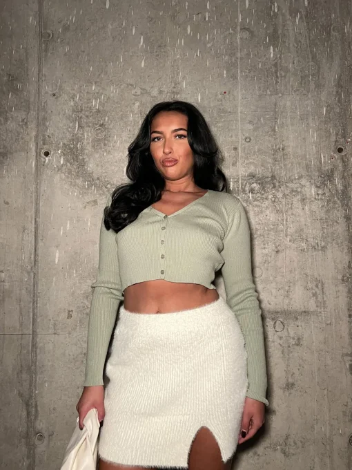 Glamorous Cardigans|Light Khaki Long sleeve - Cardigan -