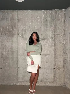 Glamorous Cardigans|Light Khaki Long sleeve - Cardigan -