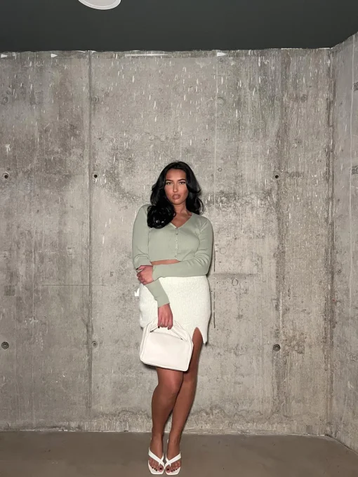 Glamorous Cardigans|Light Khaki Long sleeve - Cardigan -