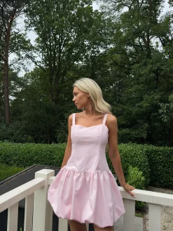 Glamorous Mini Skirts|Mini Dresses|Light Pink Balloon Skirt Mini-Dress -