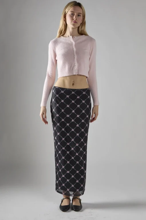 Glamorous Cardigans|Light Pink Long Sleeve Crop-Cardigan -