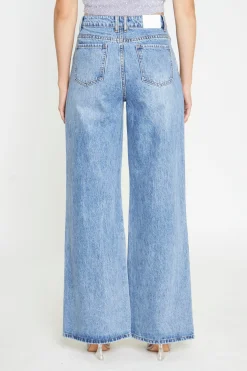 Glamorous Wide Leg Jeans|Wide Leg Trousers|Mid Stonewash Wide-Leg Jeans -