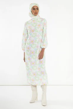 Glamorous Jet Setter|Headscarves|Multi Blurred Floral Headscarf -