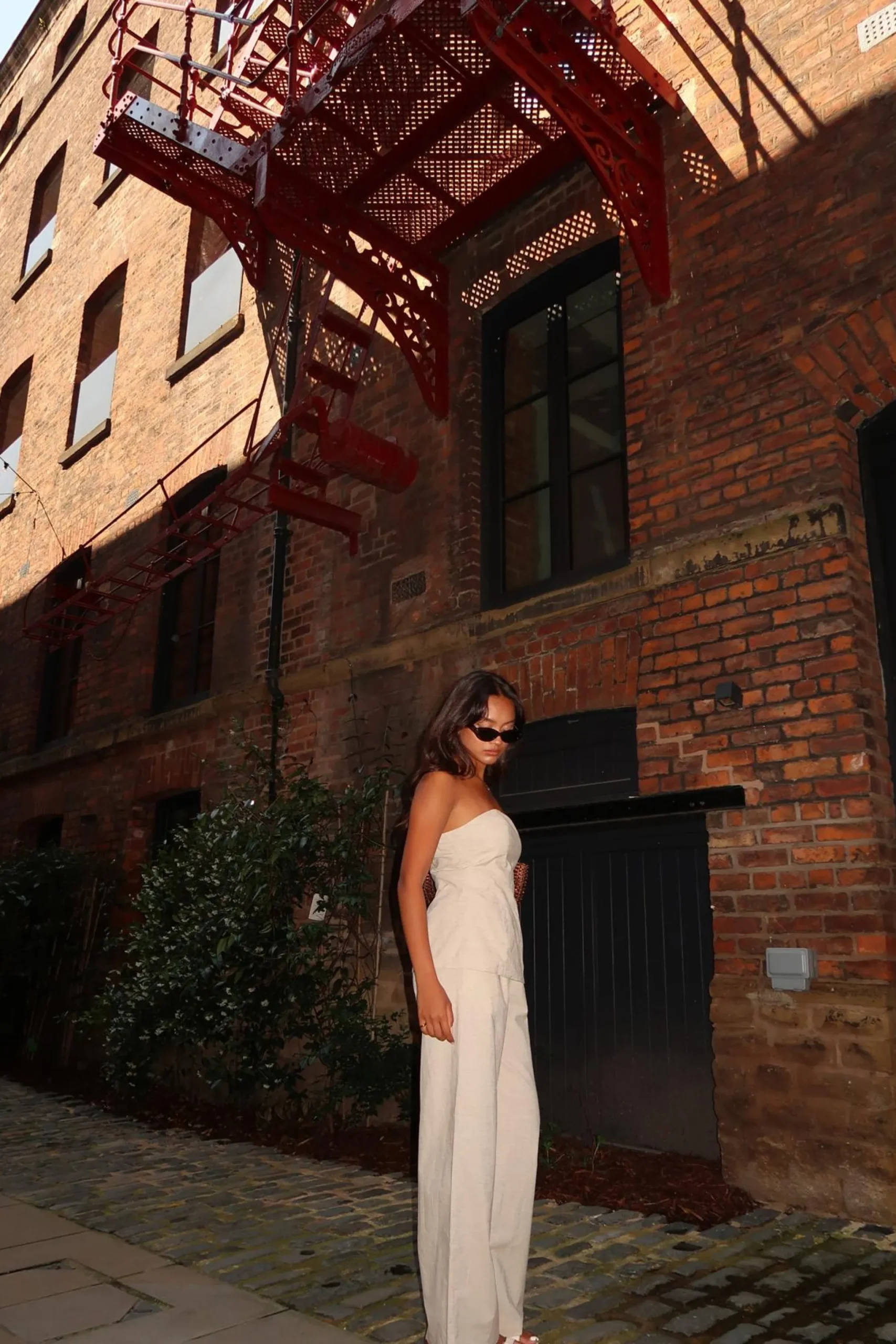 Glamorous Co-ords|Tops|Natural-Ecru Bandeau Sleeveless-Top -