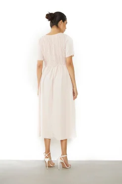 Glamorous Day Dresses|Midi & Midaxi Dresses|Nude Pink Midi Dress -