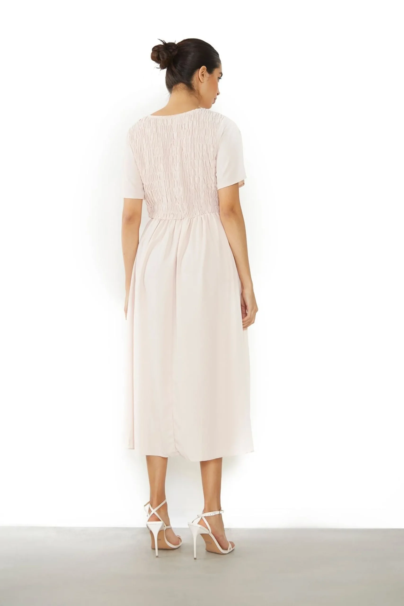 Glamorous Day Dresses|Midi & Midaxi Dresses|Nude Pink Midi Dress -