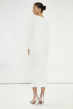Glamorous Day Dresses|Party Dresses|Off-White Bead Detail Maxi-Dress -