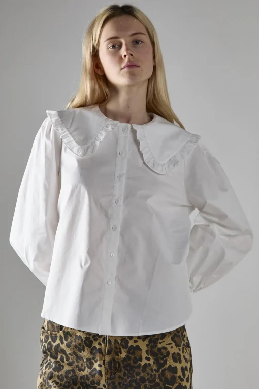 Glamorous Blouses & Shirts|Off-White Statement-Collar Blouse -