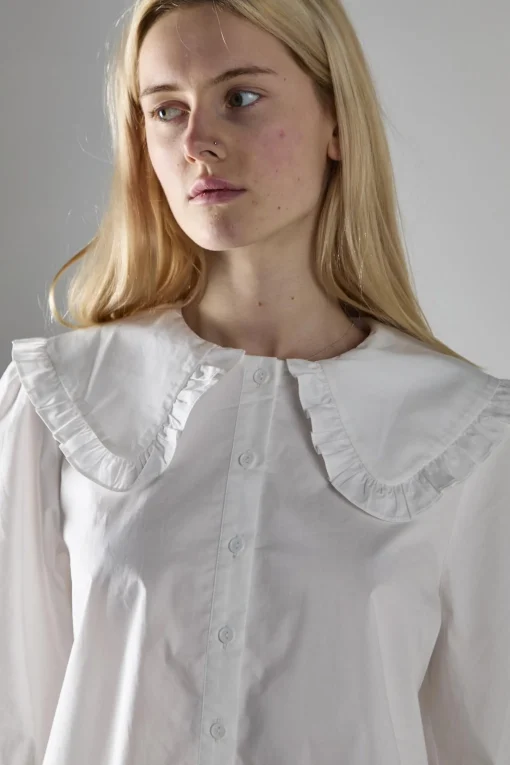 Glamorous Blouses & Shirts|Off-White Statement-Collar Blouse -