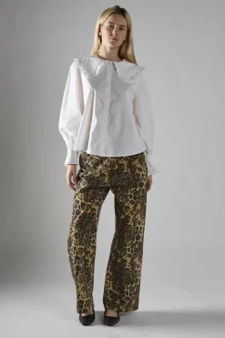 Glamorous Blouses & Shirts|Off-White Statement-Collar Blouse -