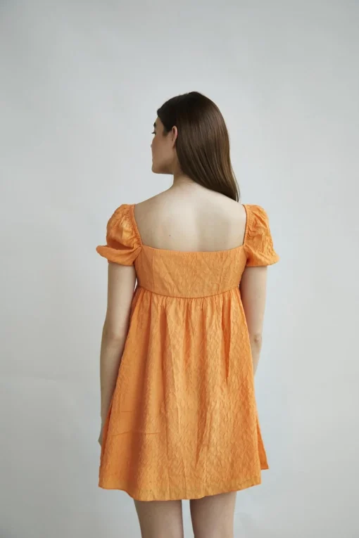 Glamorous Day Dresses|Orange Mini-One Piece -