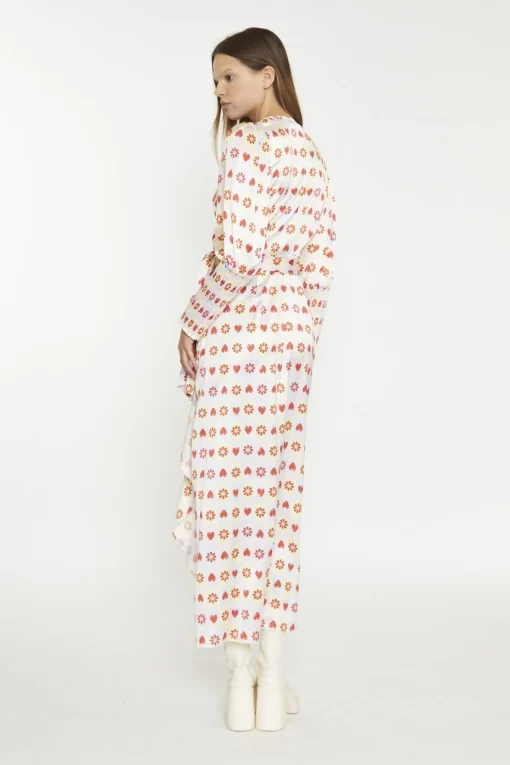 Glamorous Day Dresses|Maxi Dresses|Pastel Tile-Print Wrap Maxi-Dress -