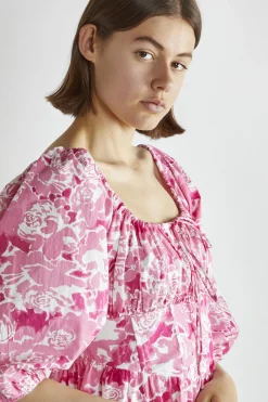 Glamorous Day Dresses|Mini Dresses|Pink Roses Skater Mini-Dress -